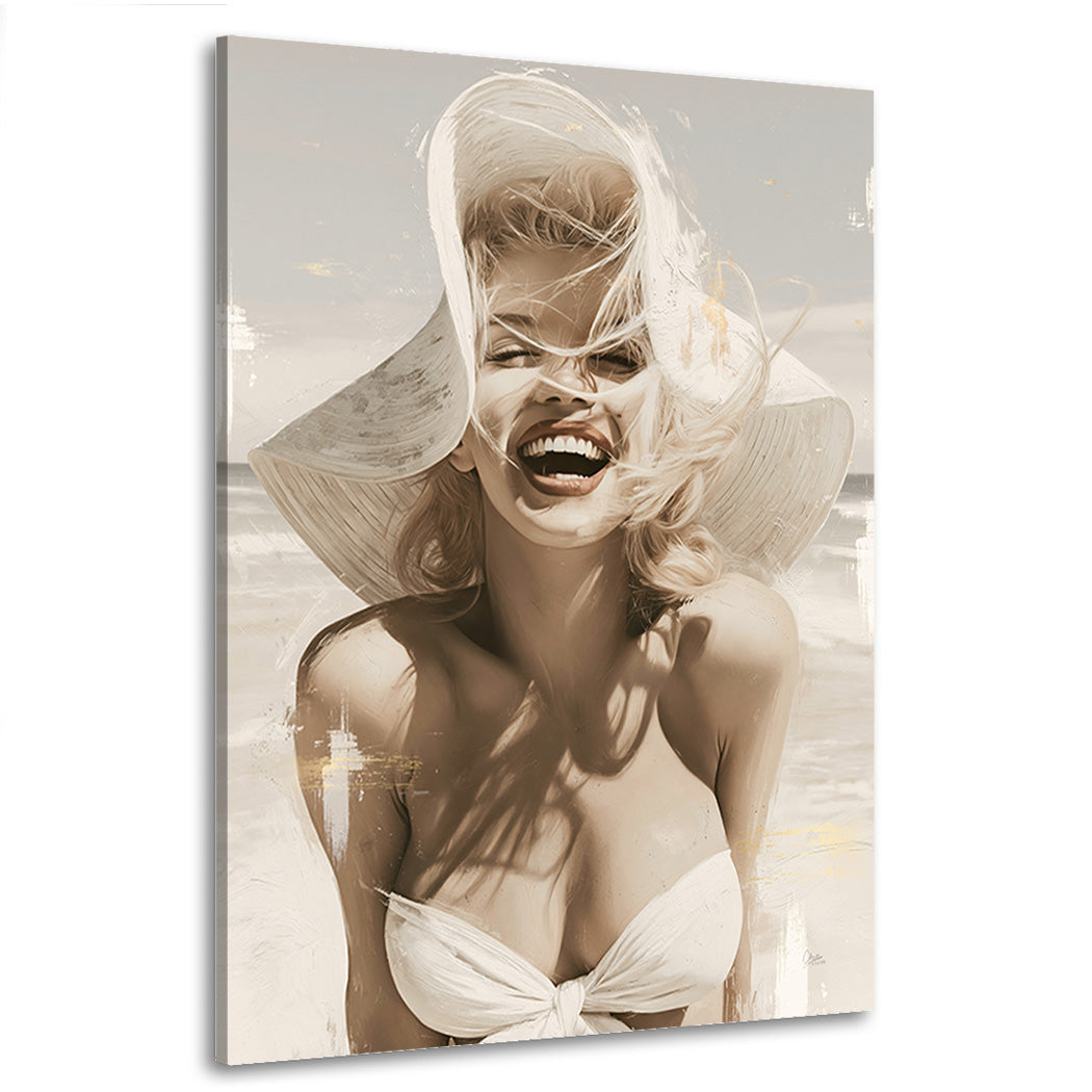 Marilyn Monroe Golden Summer Wandbild