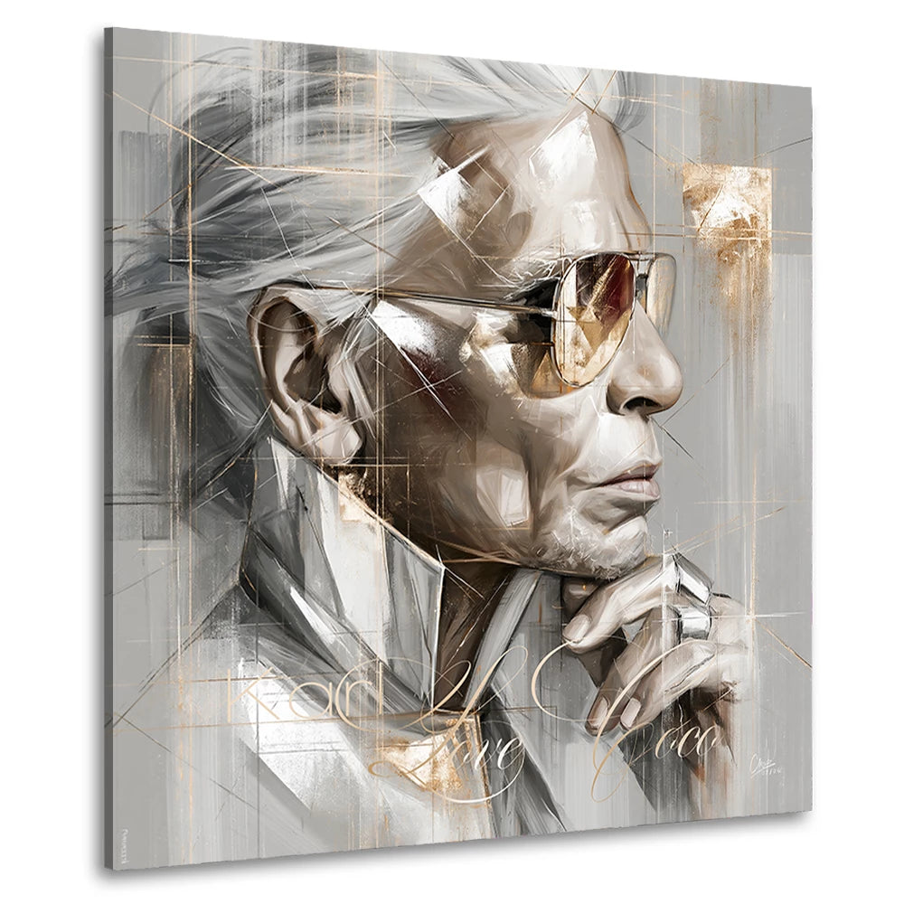 Karl Lagerfeld Art Couture Wandbild
