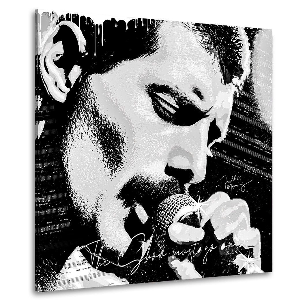 Freddie Mercury Live Wandbild