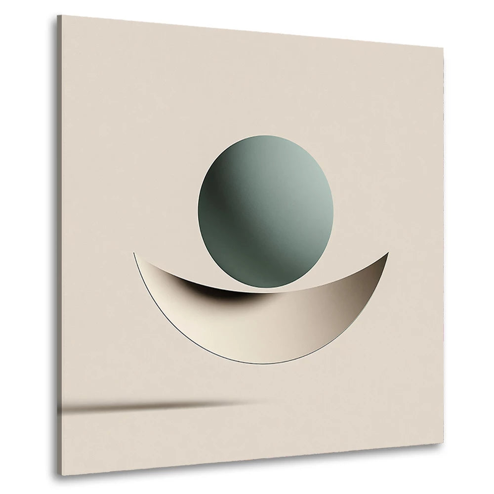 Smaragd Balance Wandbild