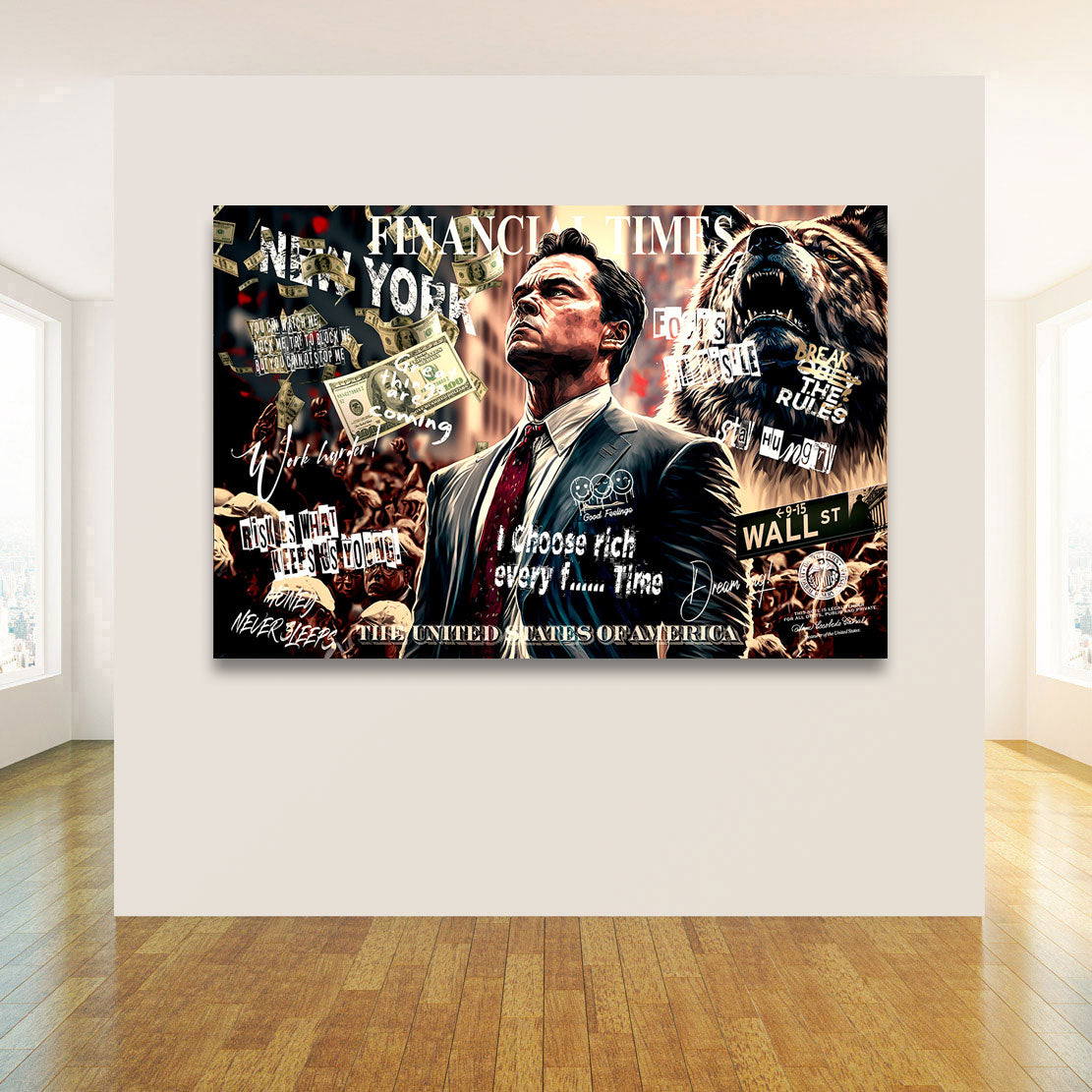 Motivations Leinwandbild The Wolf of Wall Street
