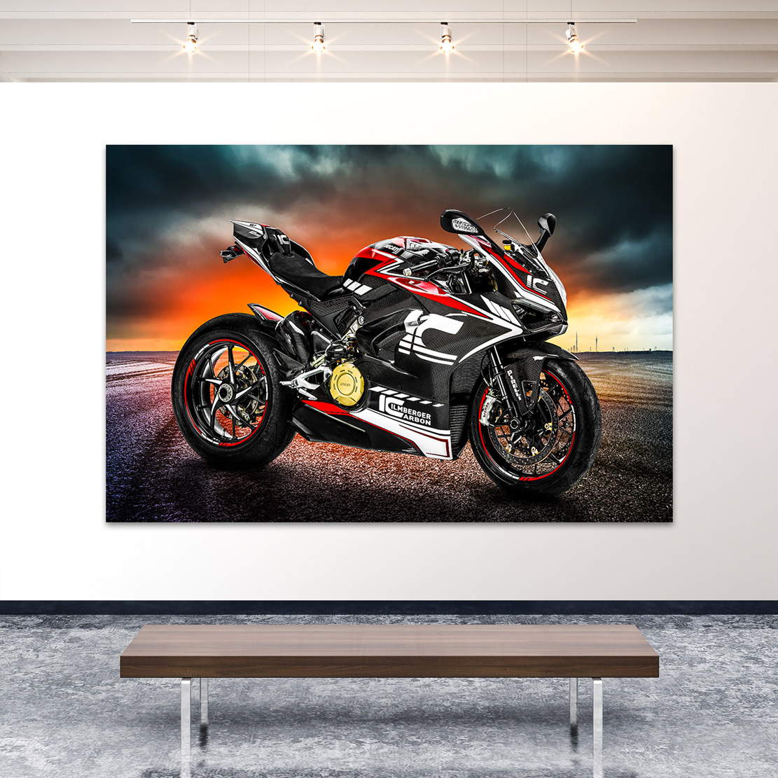 Wandbild Leinwandbild Ducati Panigale Ilmberger