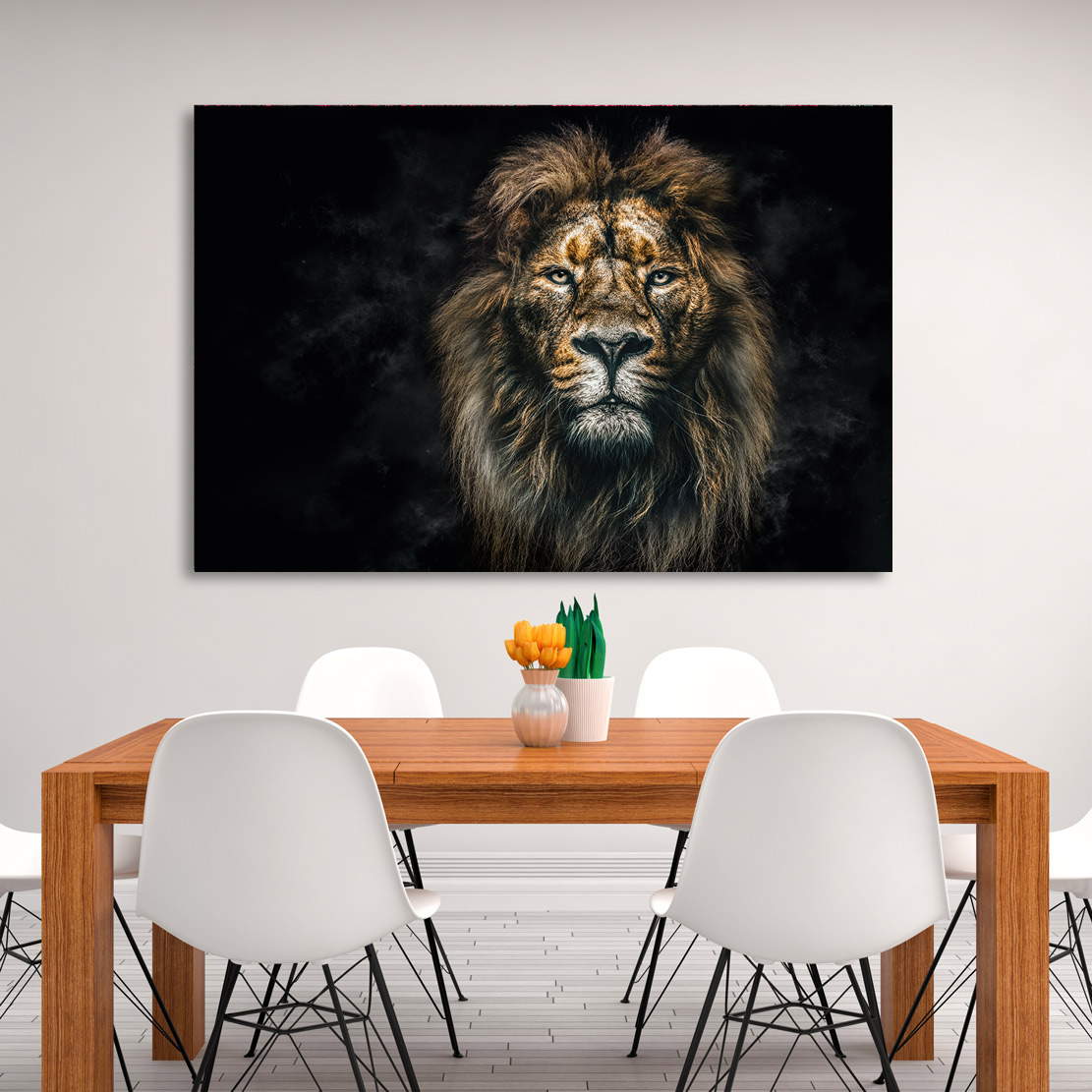 Wandbild Leinwandbild LÃ¶we Mystik