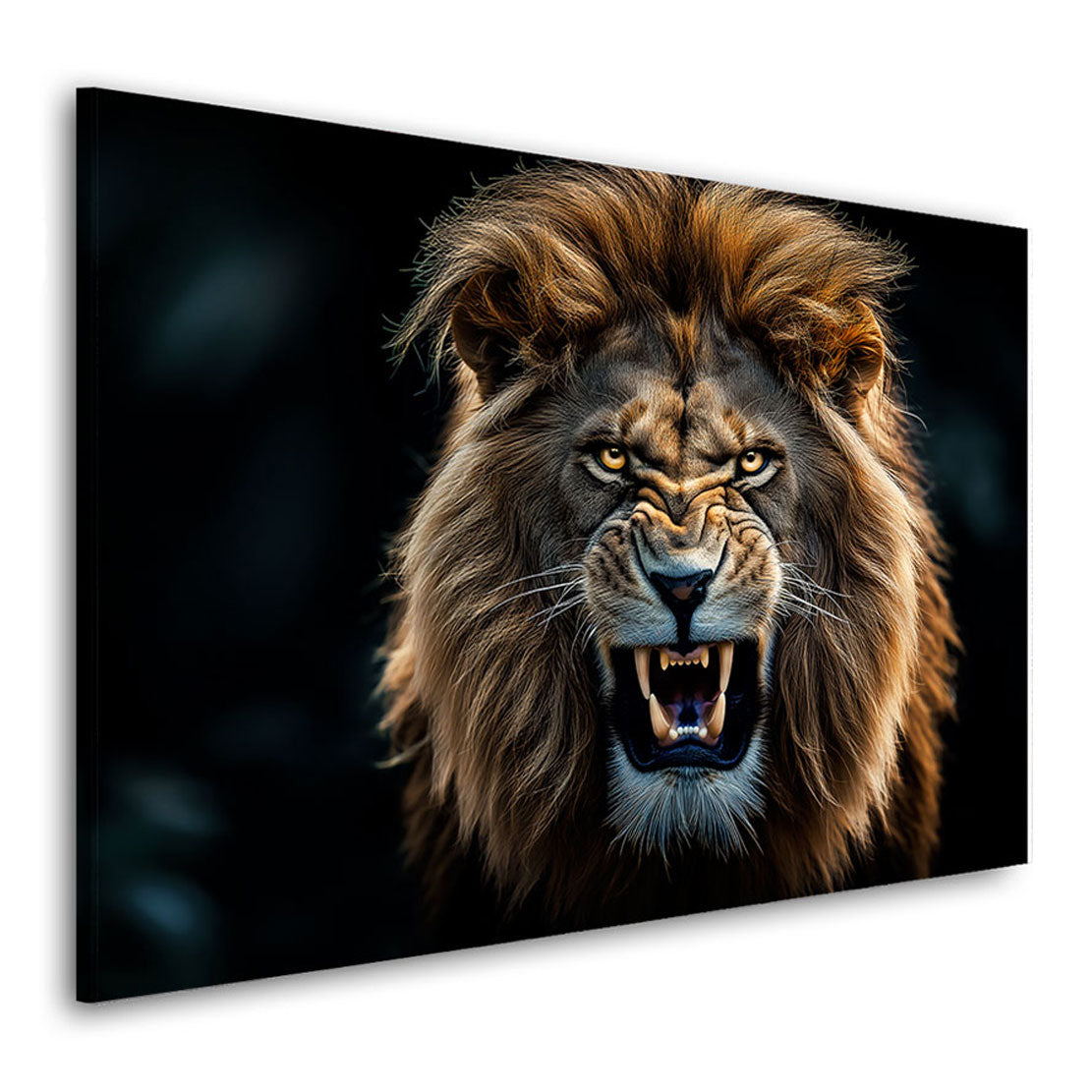 Wandbild Angry Lion