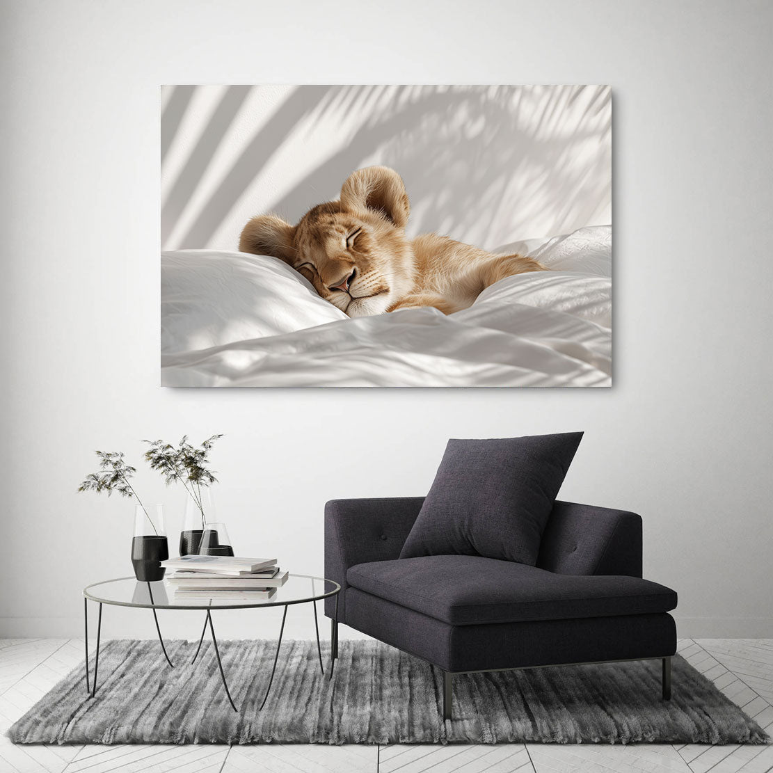 Sleeping Lion Wandbild