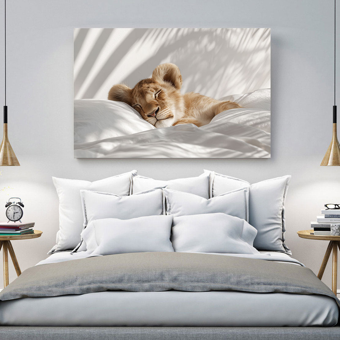 Sleeping Lion Wandbild