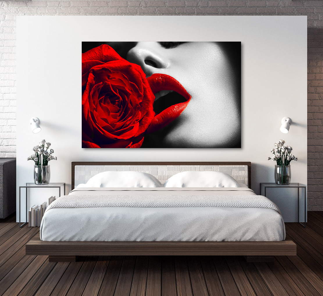 Wandbild Rosenkuss