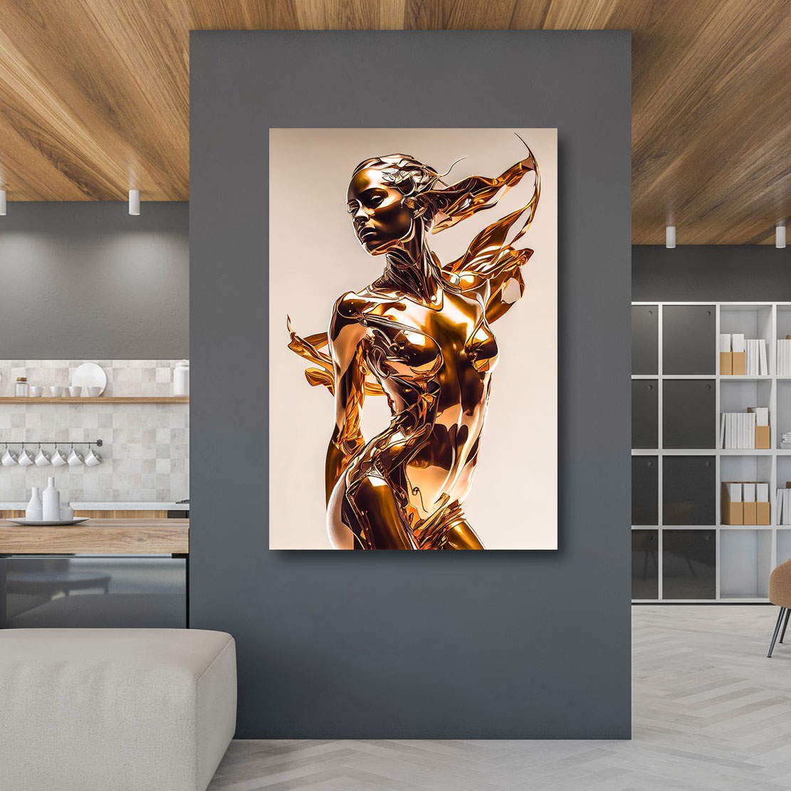 Leinwandbild Woman in Gold