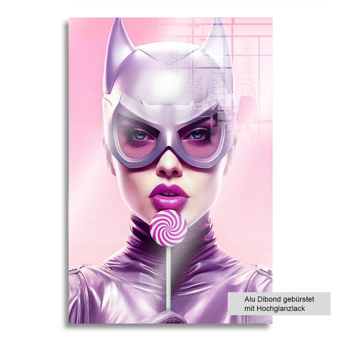 Wandbild Catwoman Lollipop Style