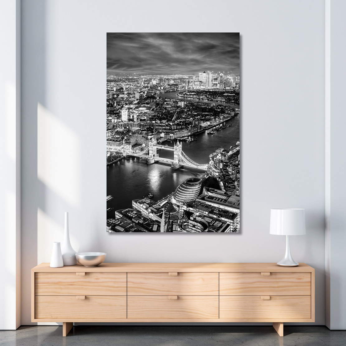 Wandbild Leinwandbild London Black and White
