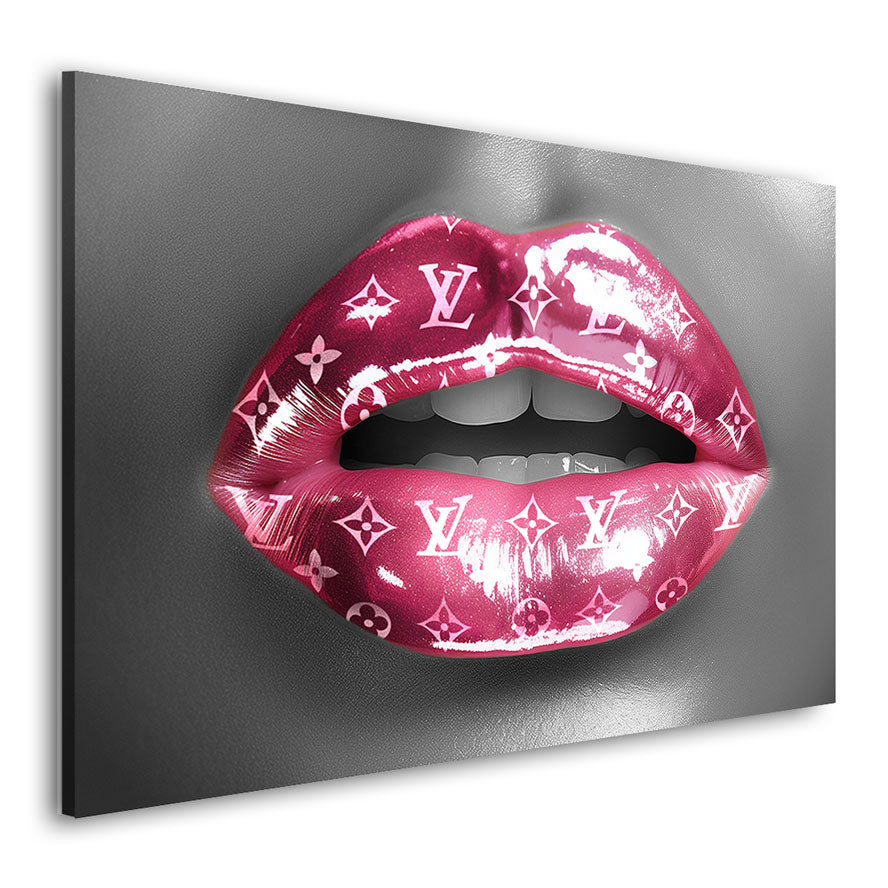 Erotisches Louis Lippen Wandbild