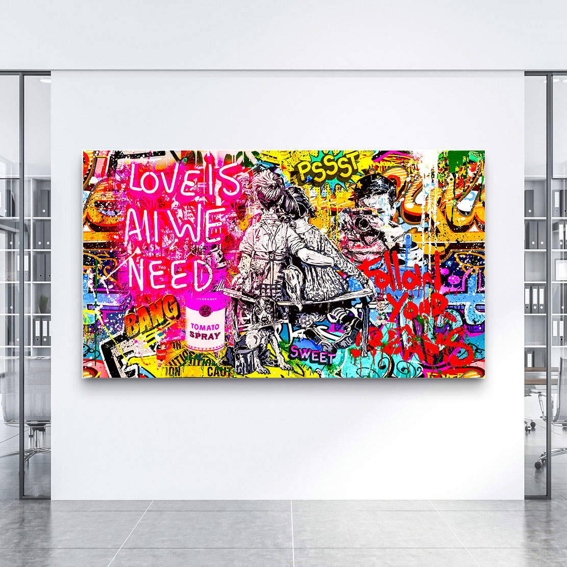 Leinwandbild Love is all we need