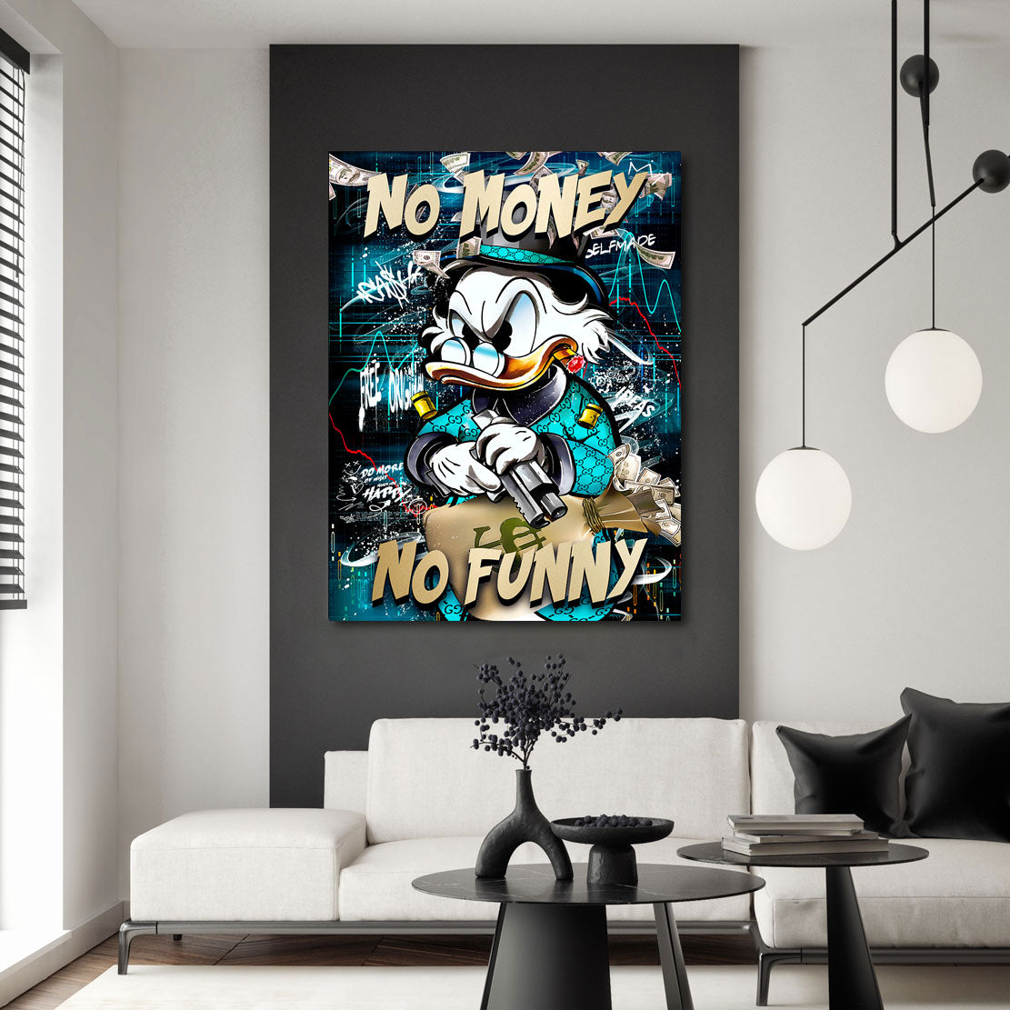 Pop Art Wandbild Dagobert No Money