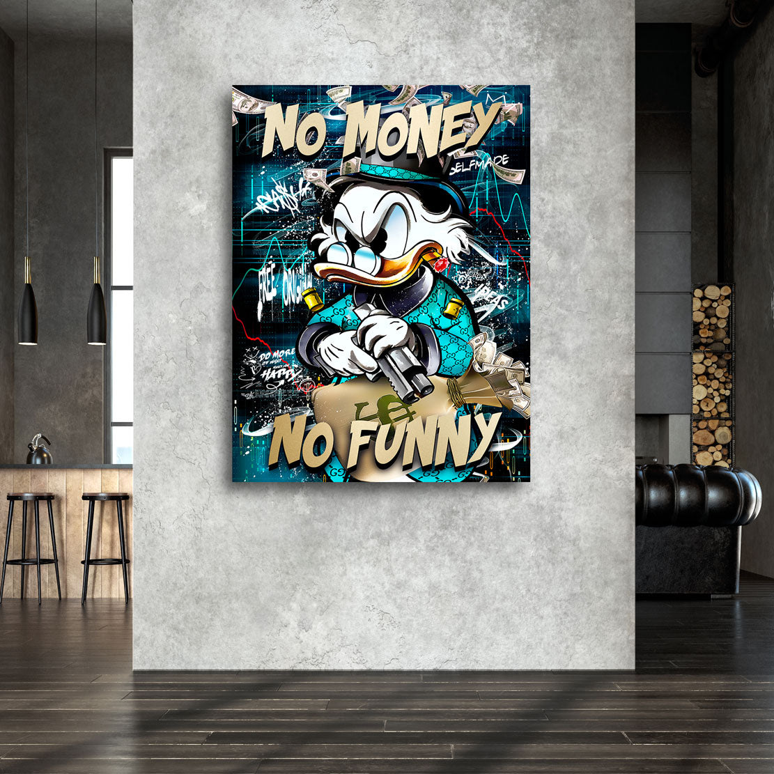 Pop Art Wandbild Dagobert No Money