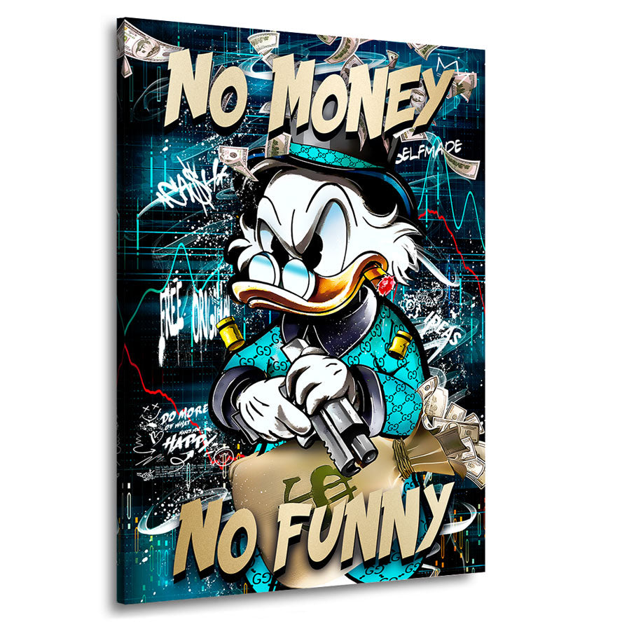 Pop Art Wandbild Dagobert No Money