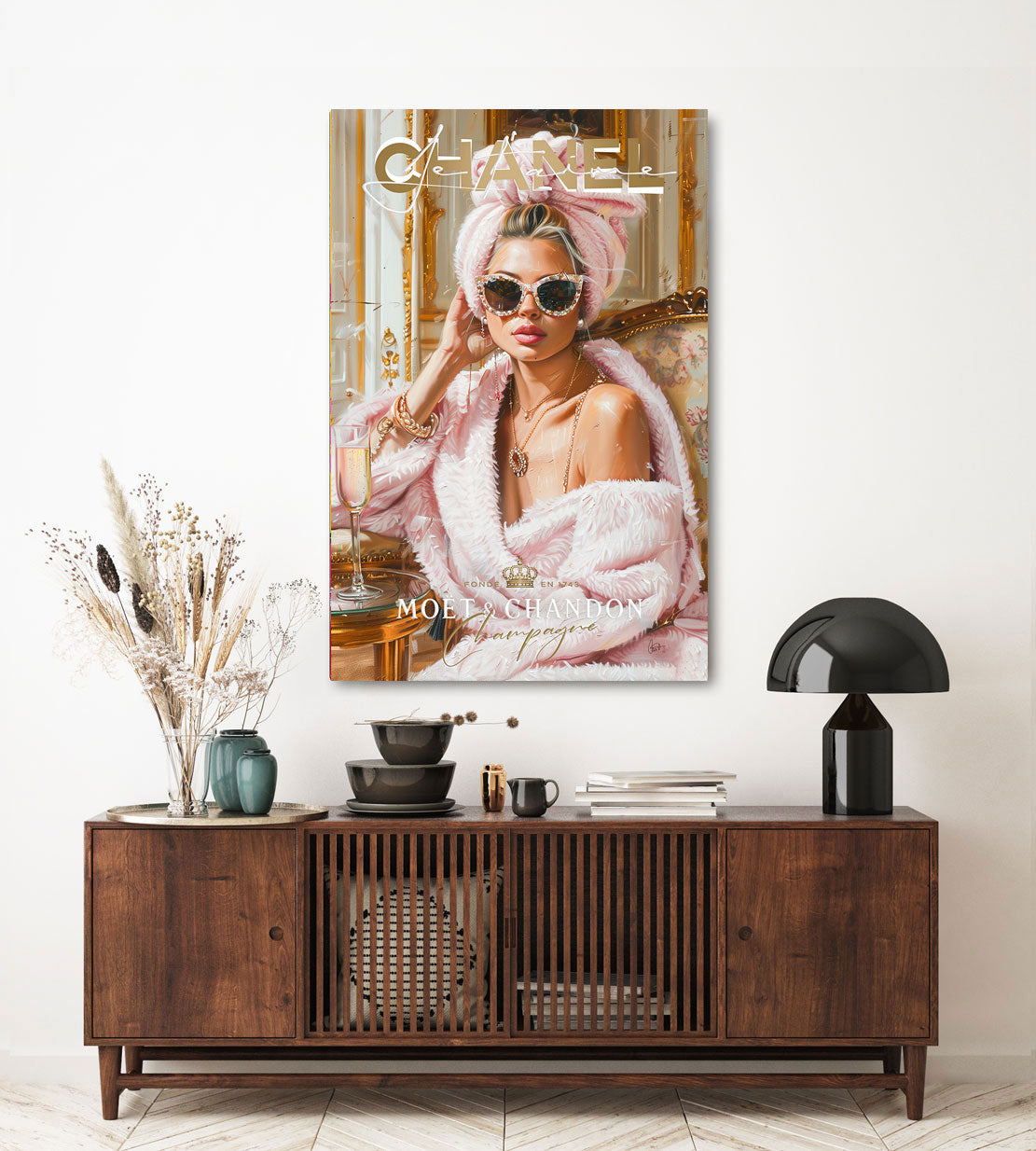 Wandbild Je Taime Chanel