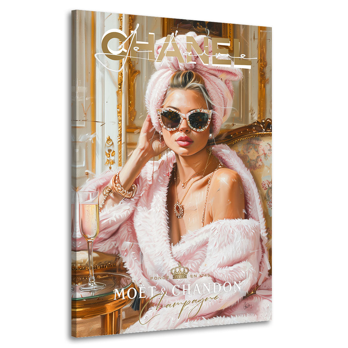 Wandbild Je Taime Chanel