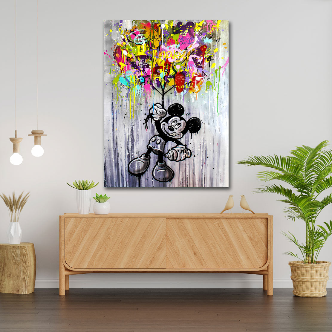 Street Wandbild Micky Maus