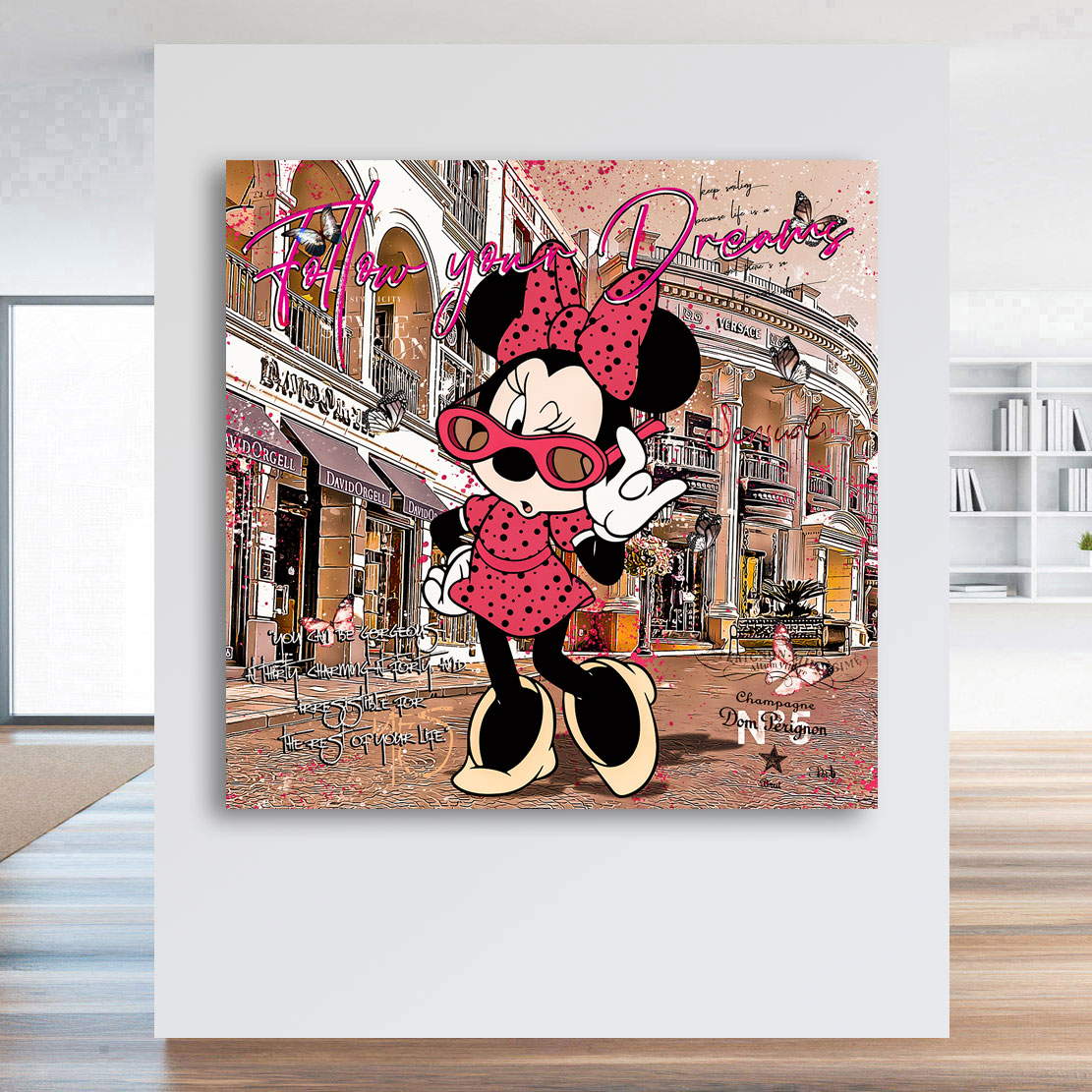 Leinwandbild Minnie Dreams Vintage Style