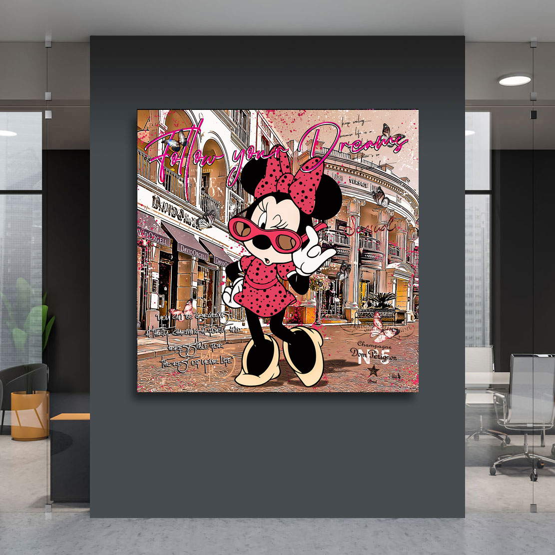 Leinwandbild Minnie Dreams Vintage Style