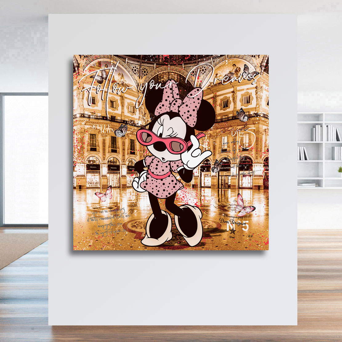 Leinwandbild Minnie Shopping Dreams Retro Style