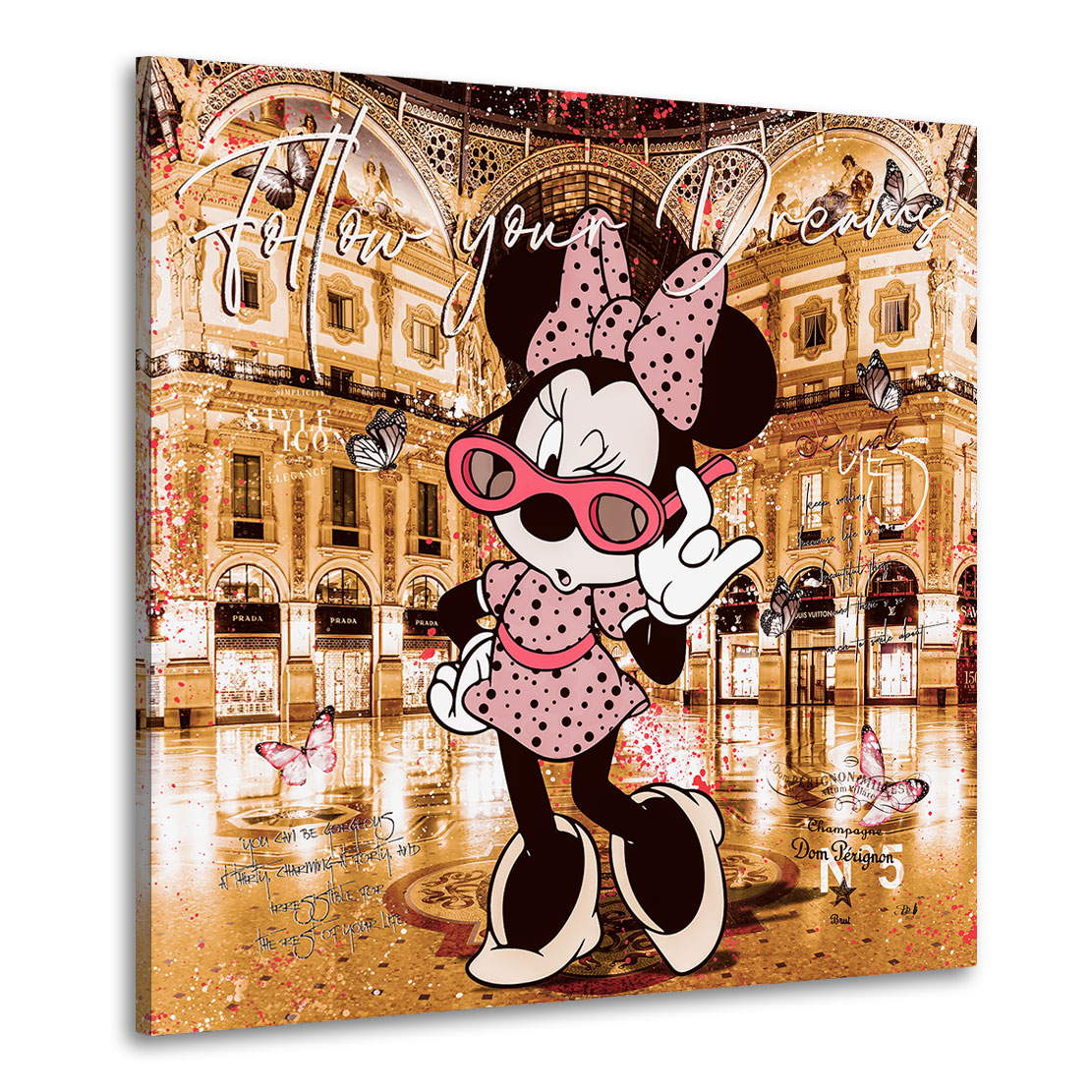 Leinwandbild Minnie Shopping Dreams Retro Style