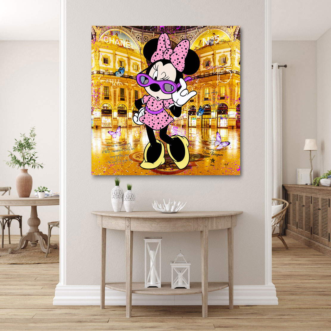 Leinwandbild Minnie Shopping Mall