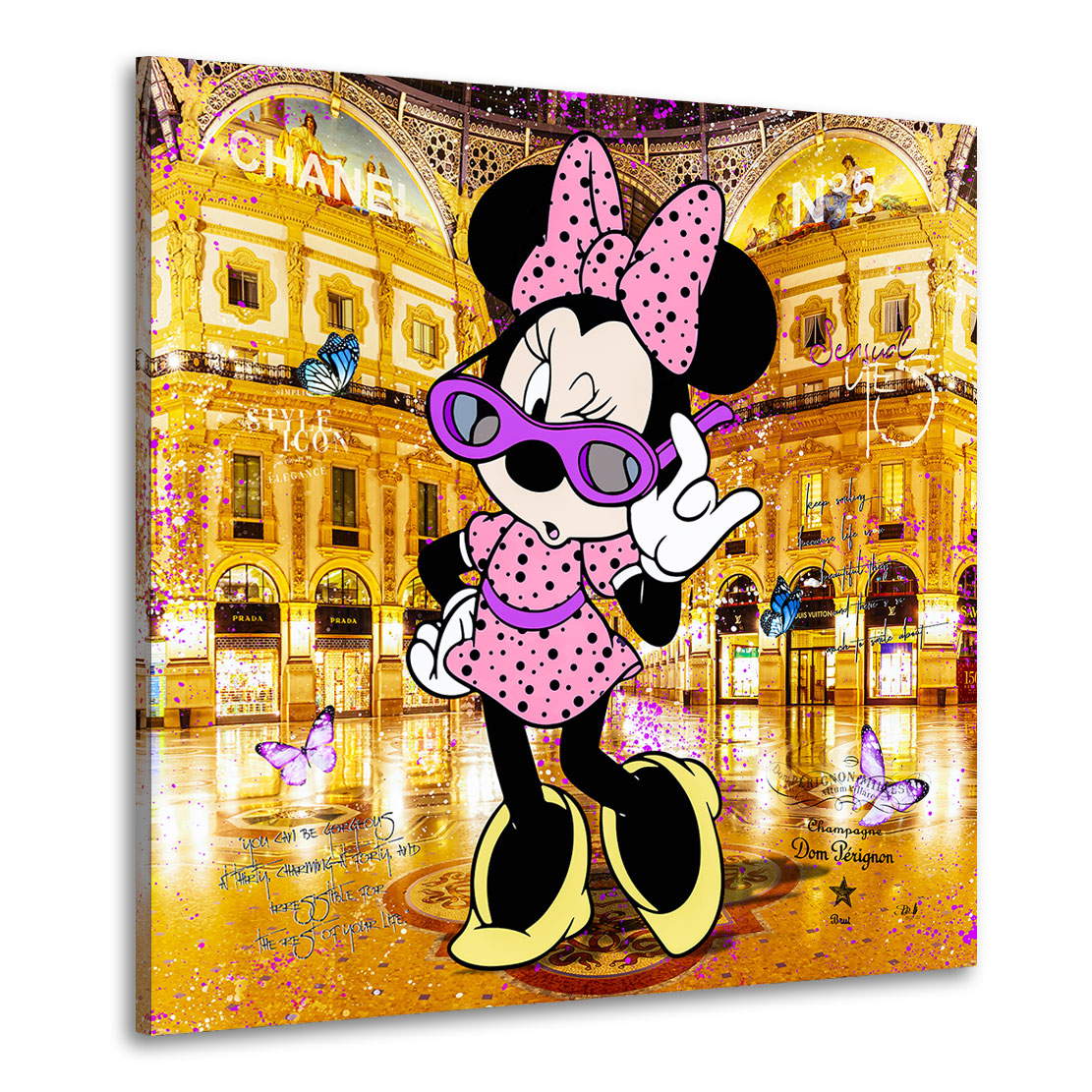 Leinwandbild Minnie Shopping Mall