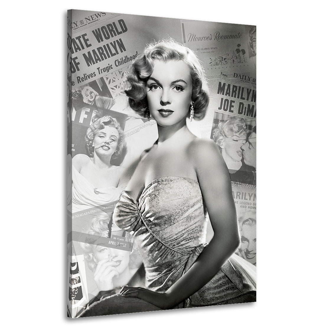 Wandbild Marilyn Monroe Newspaper