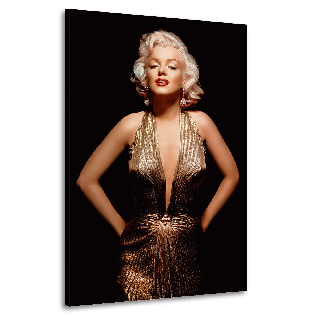 Wandbild Marilyn Monroe Gold Style