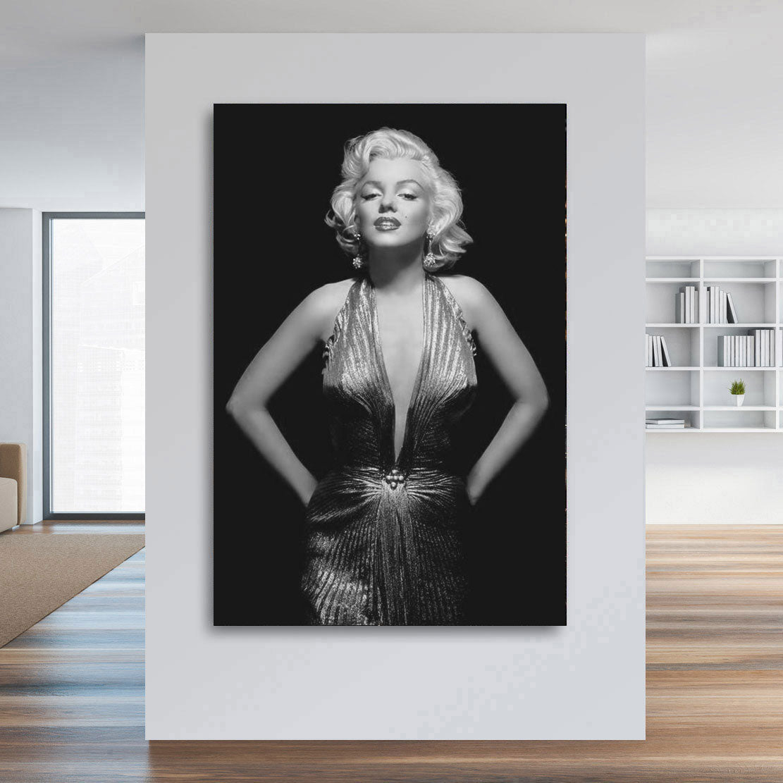 Wandbild Marilyn Monroe Black and White