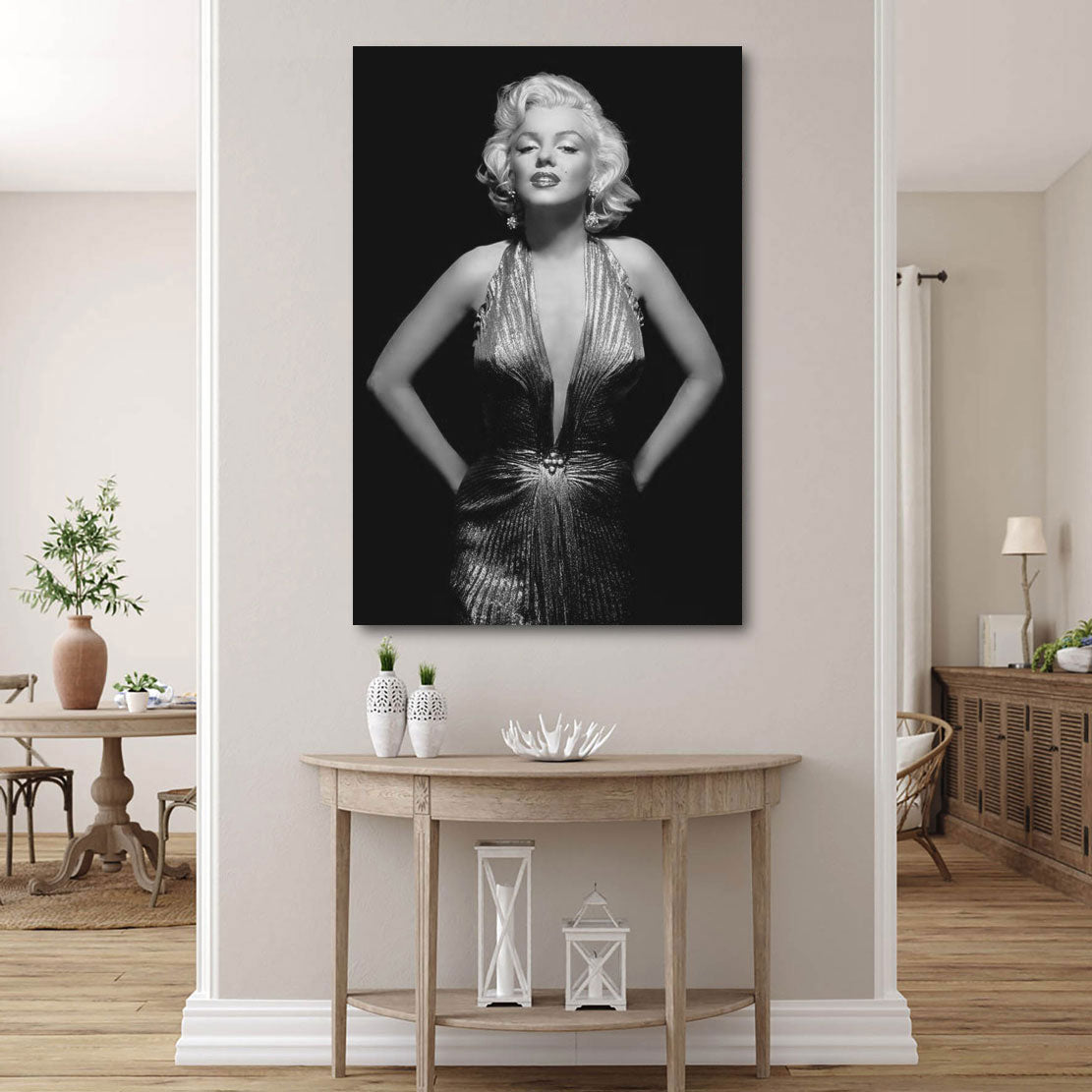 Wandbild Marilyn Monroe Black and White