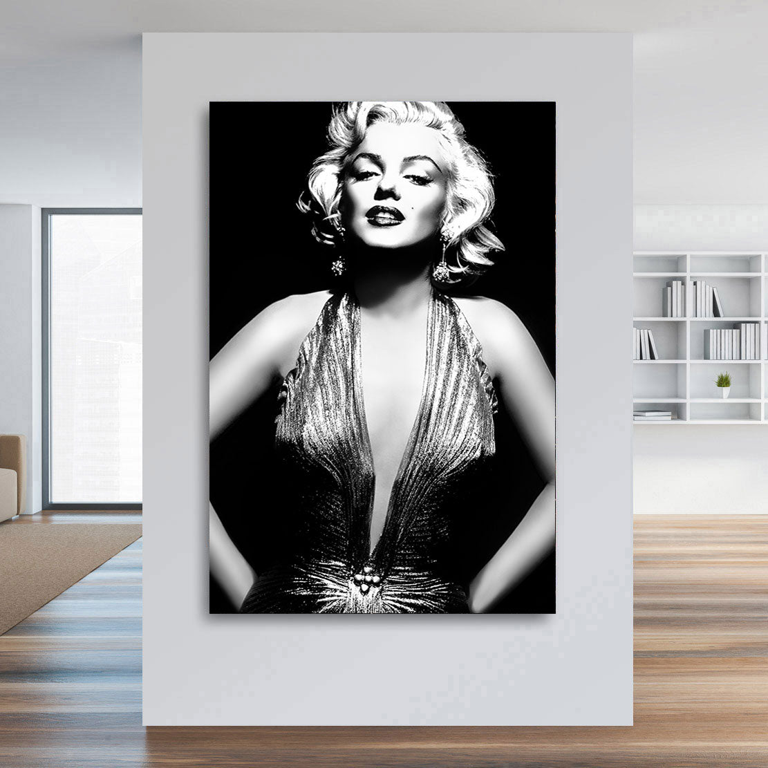 Wandbild Marilyn Monroe Silver