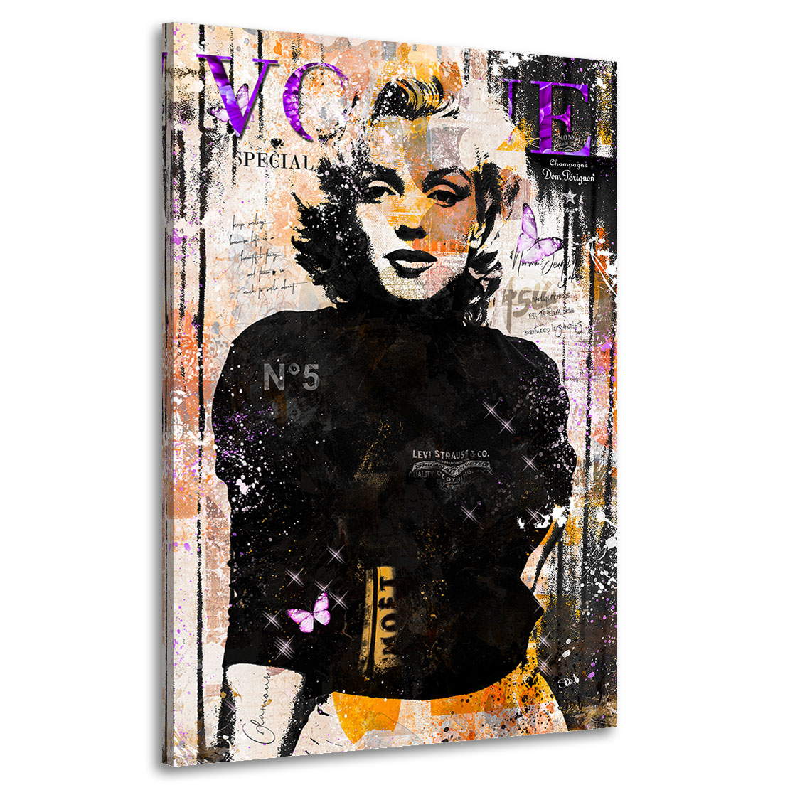 Wandbild Leinwandbild Marilyn Monroe Pop Art Style