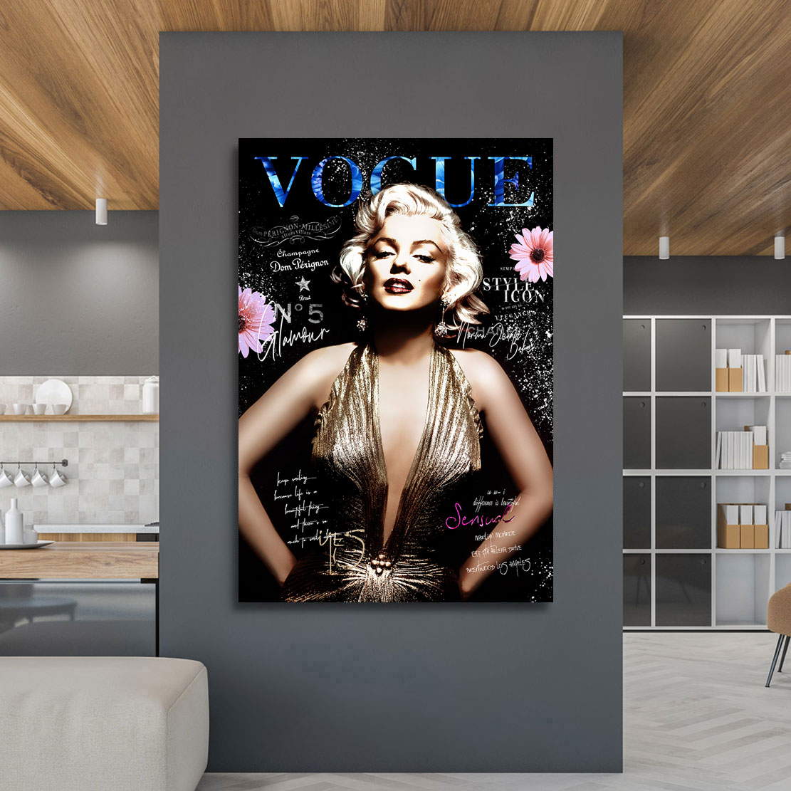 Wandbild Leinwandbild Marilyn Monroe Vogue