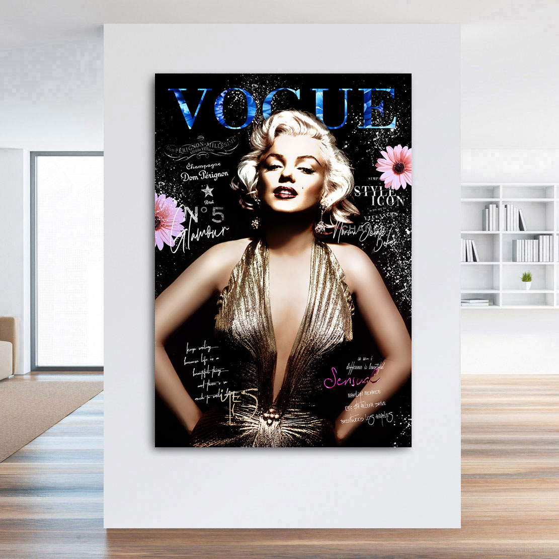 Wandbild Leinwandbild Marilyn Monroe Vogue