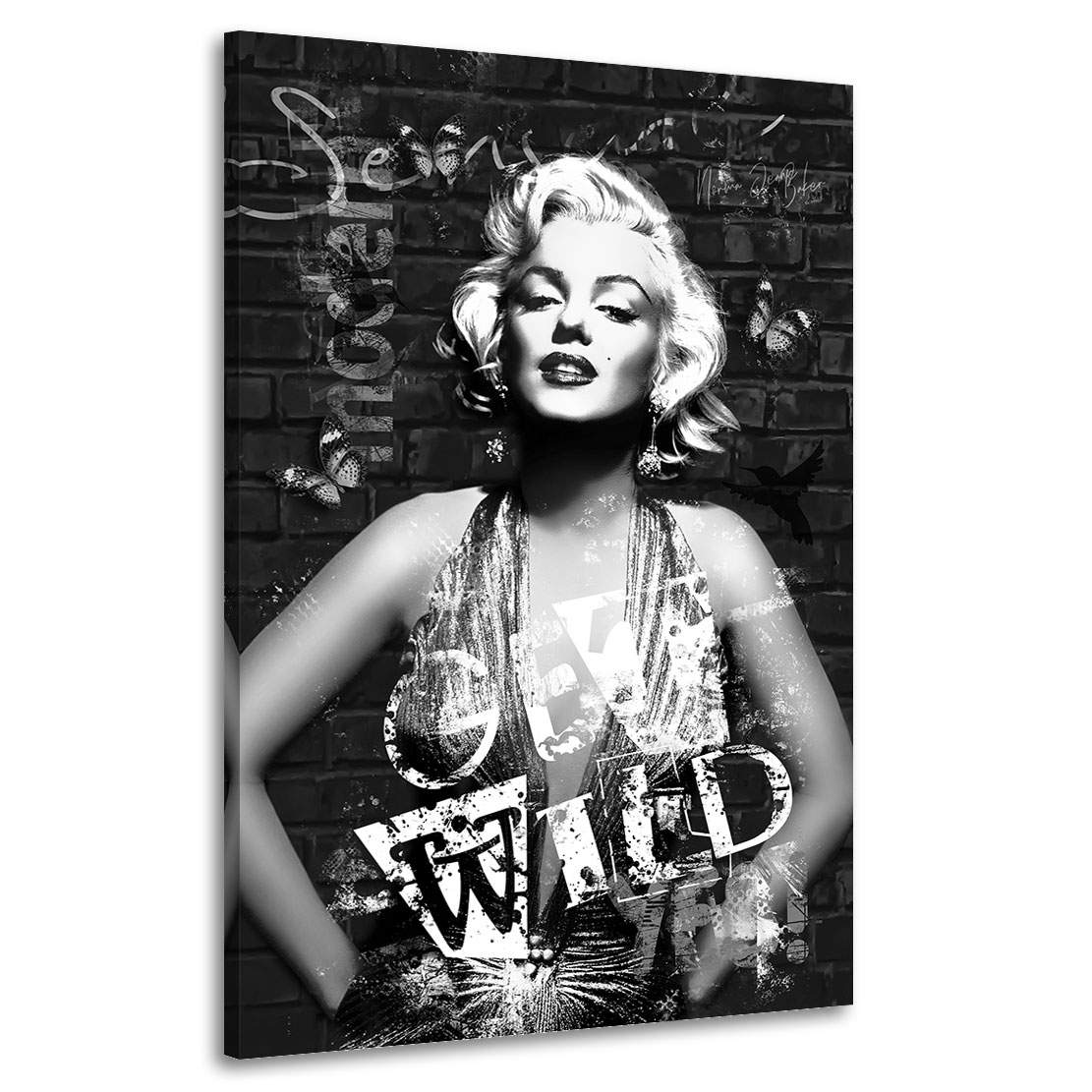 Wandbild Leinwandbild Marilyn Monroe Dark Style