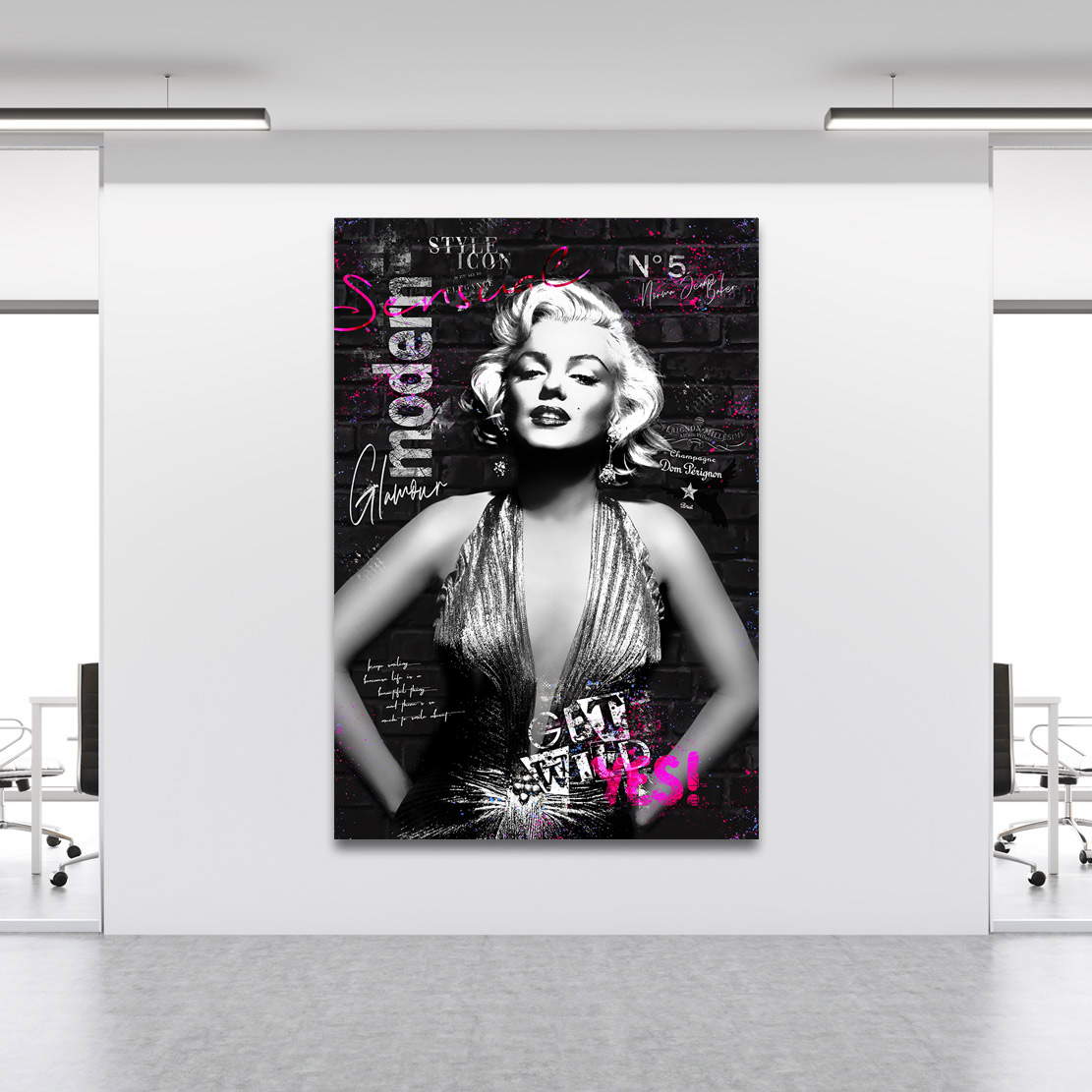 Wandbild Leinwandbild Marilyn Monroe Glamour