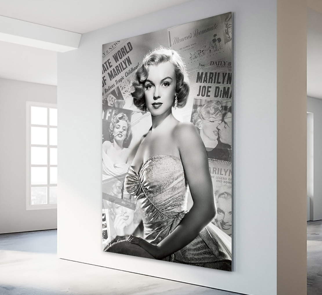 Wandbild Marilyn Monroe Newspaper