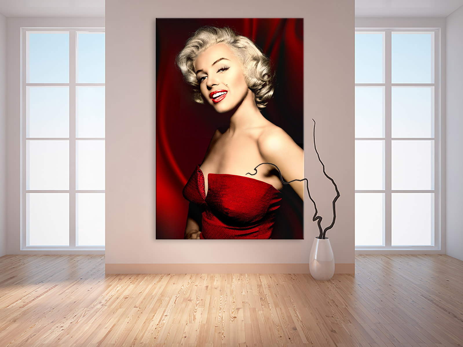 Wandbild Marilyn Monroe in Red