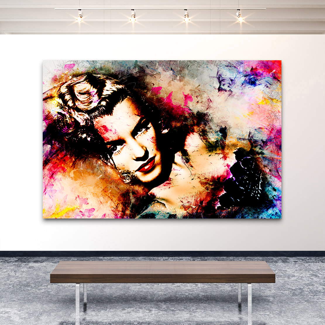 Wandbild Marilyn Monroe Abstrakt Style