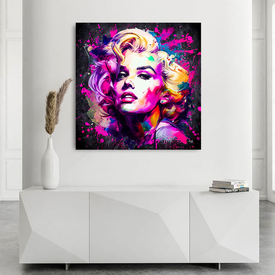 Leinwandbild Marilyn Monroe Abstrakt Color