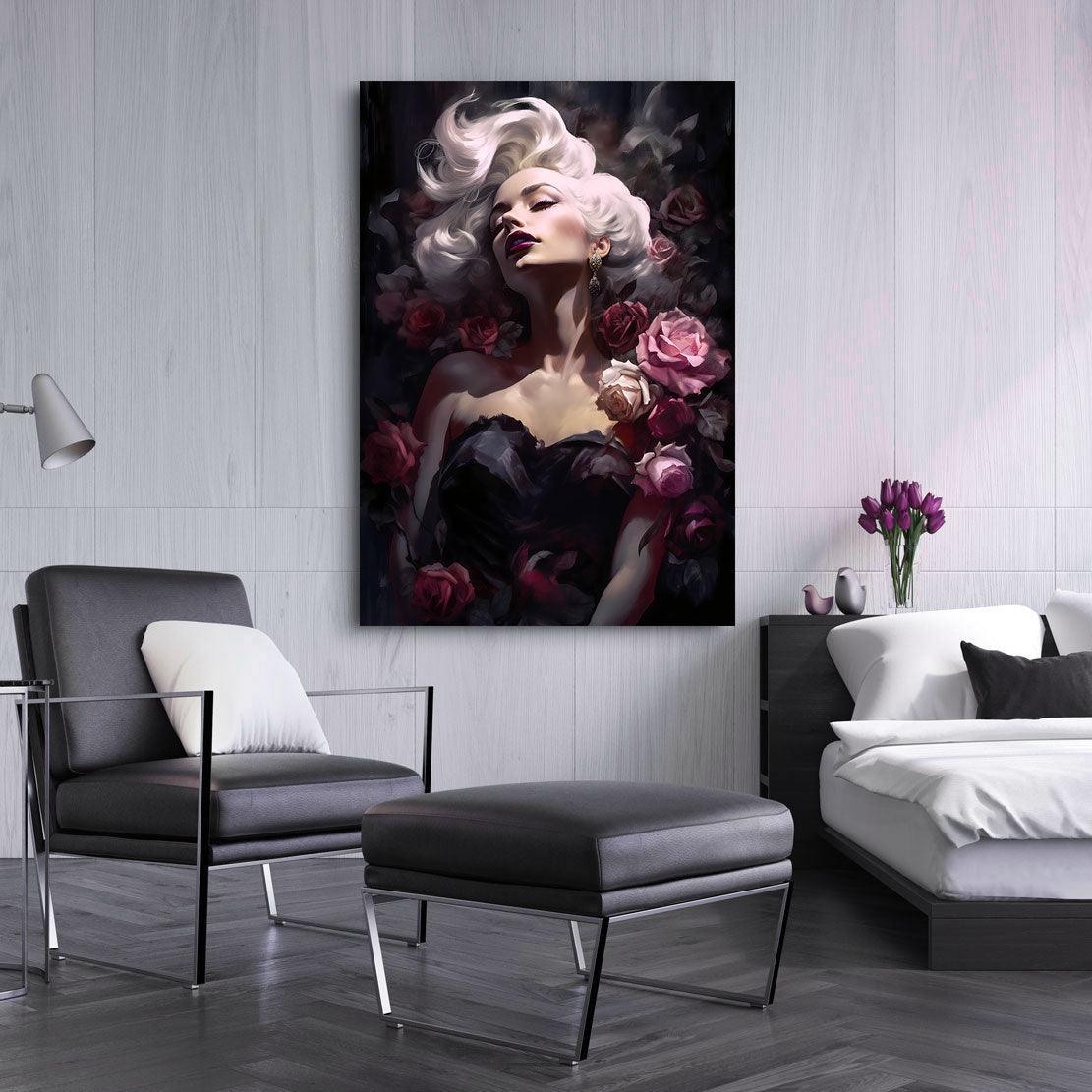 Erotisches Wandbild Marilyn Monroe Flower