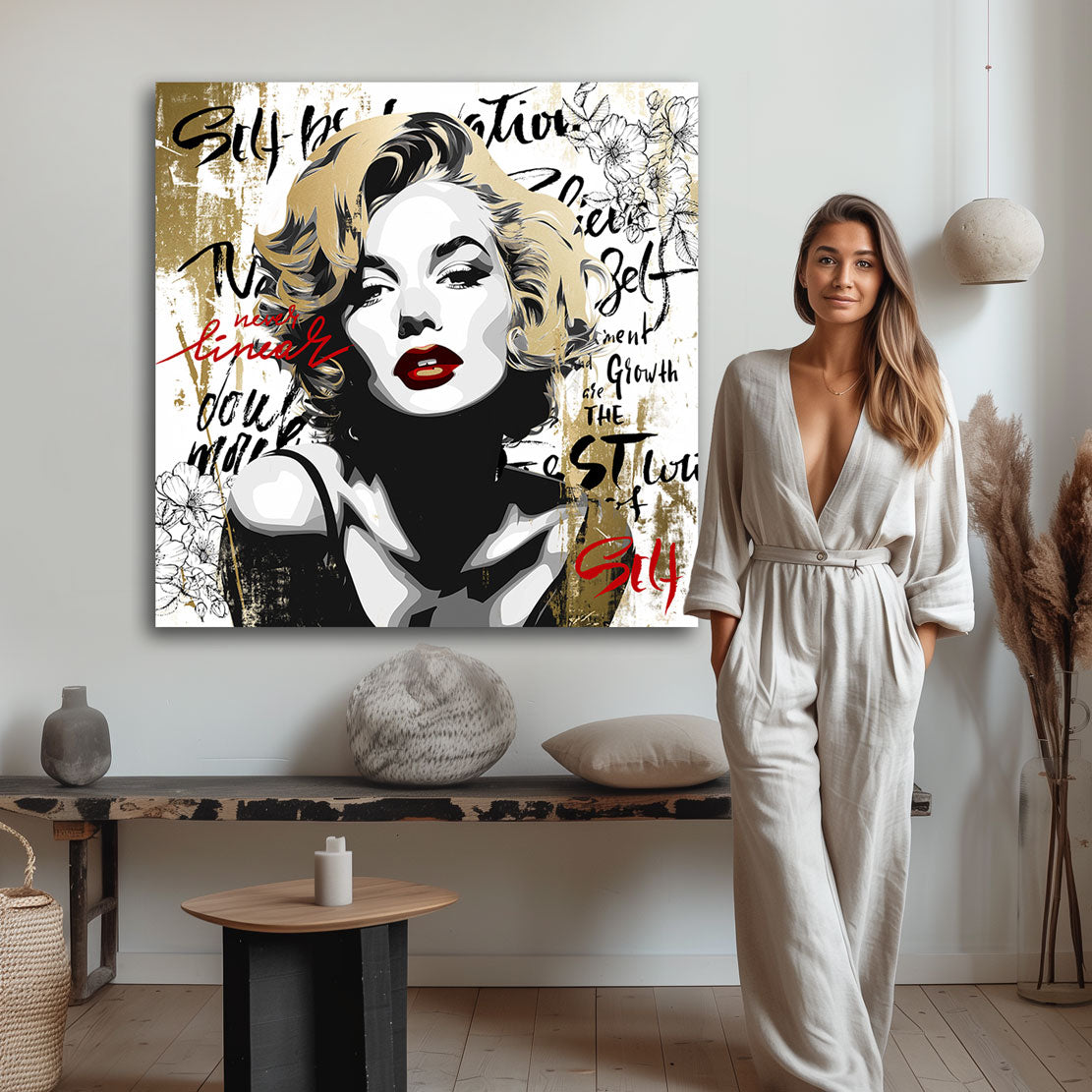 Pop Art Wandbild Marilyn Monroe