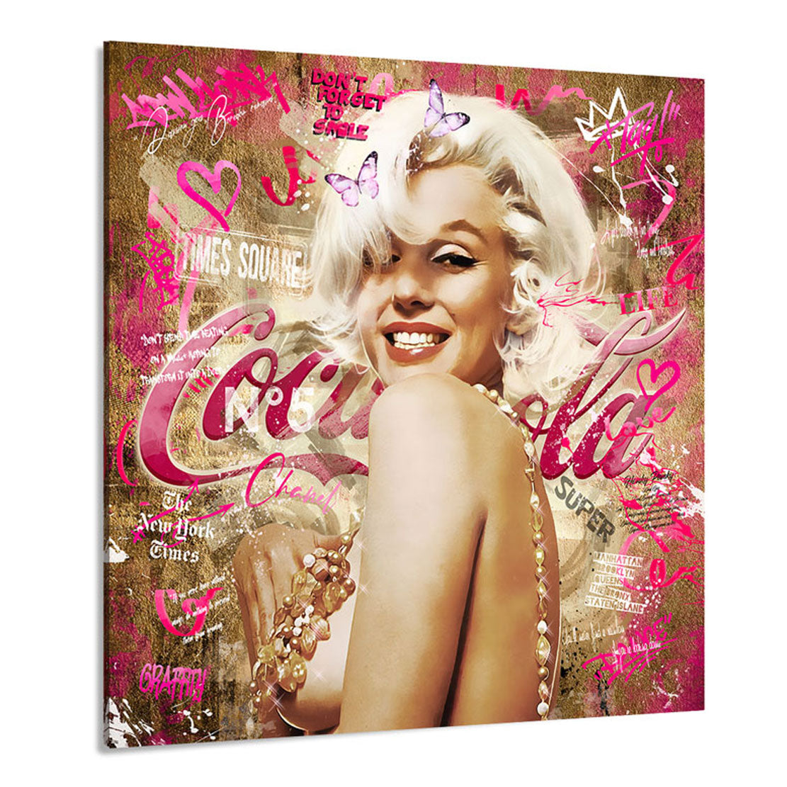 Wandbild Marilyn Monroe Graffiti Pop Art