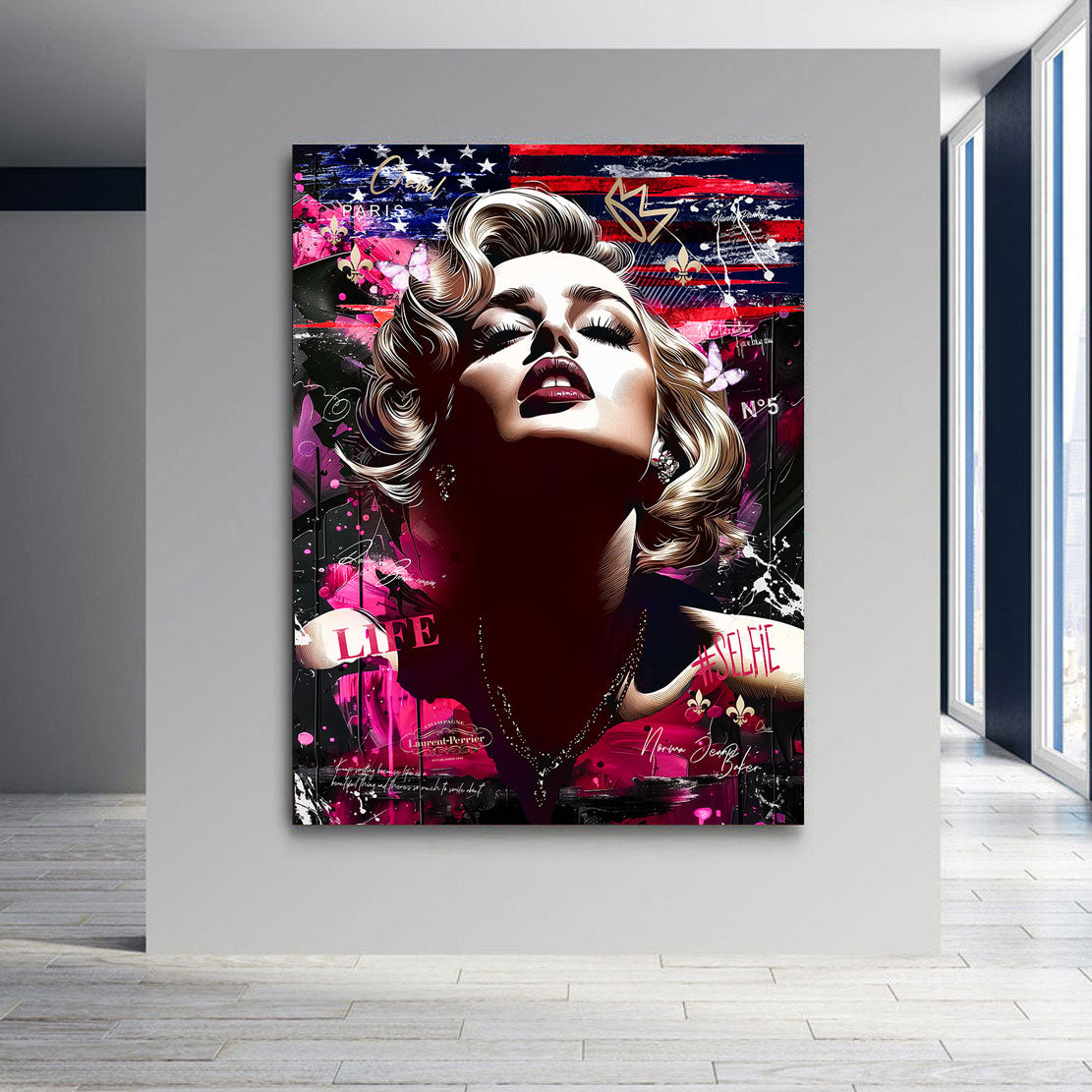 Marilyn Monroe USA Wandbild