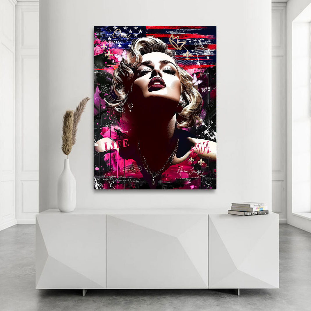 Marilyn Monroe USA Wandbild