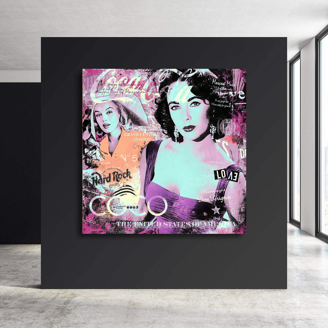 Wandbild Leinwandbild Liz & Marilyn Pop Art