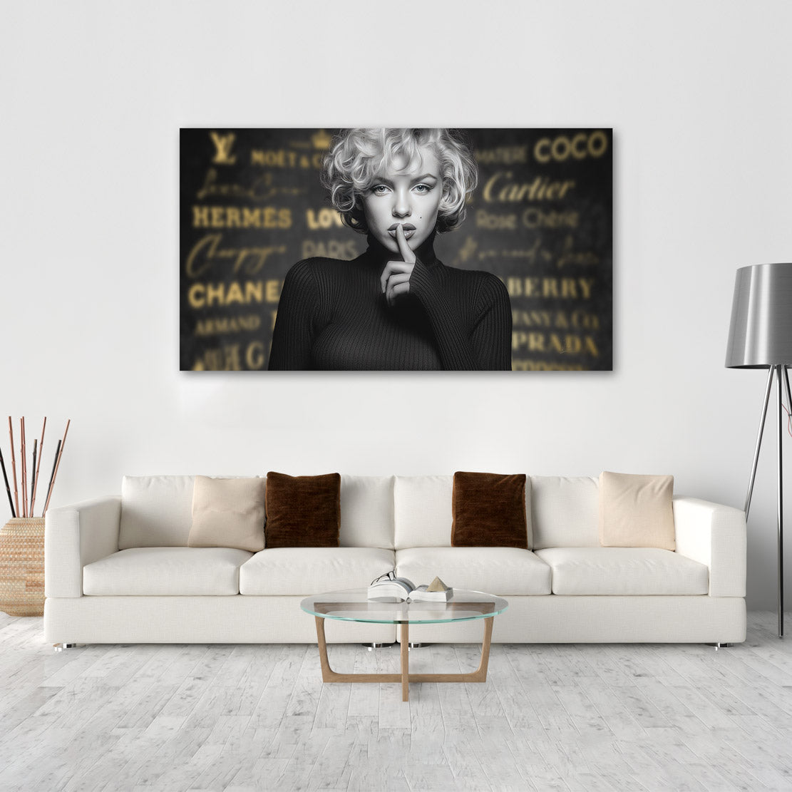 Monroe Luxe Noir Wandbild