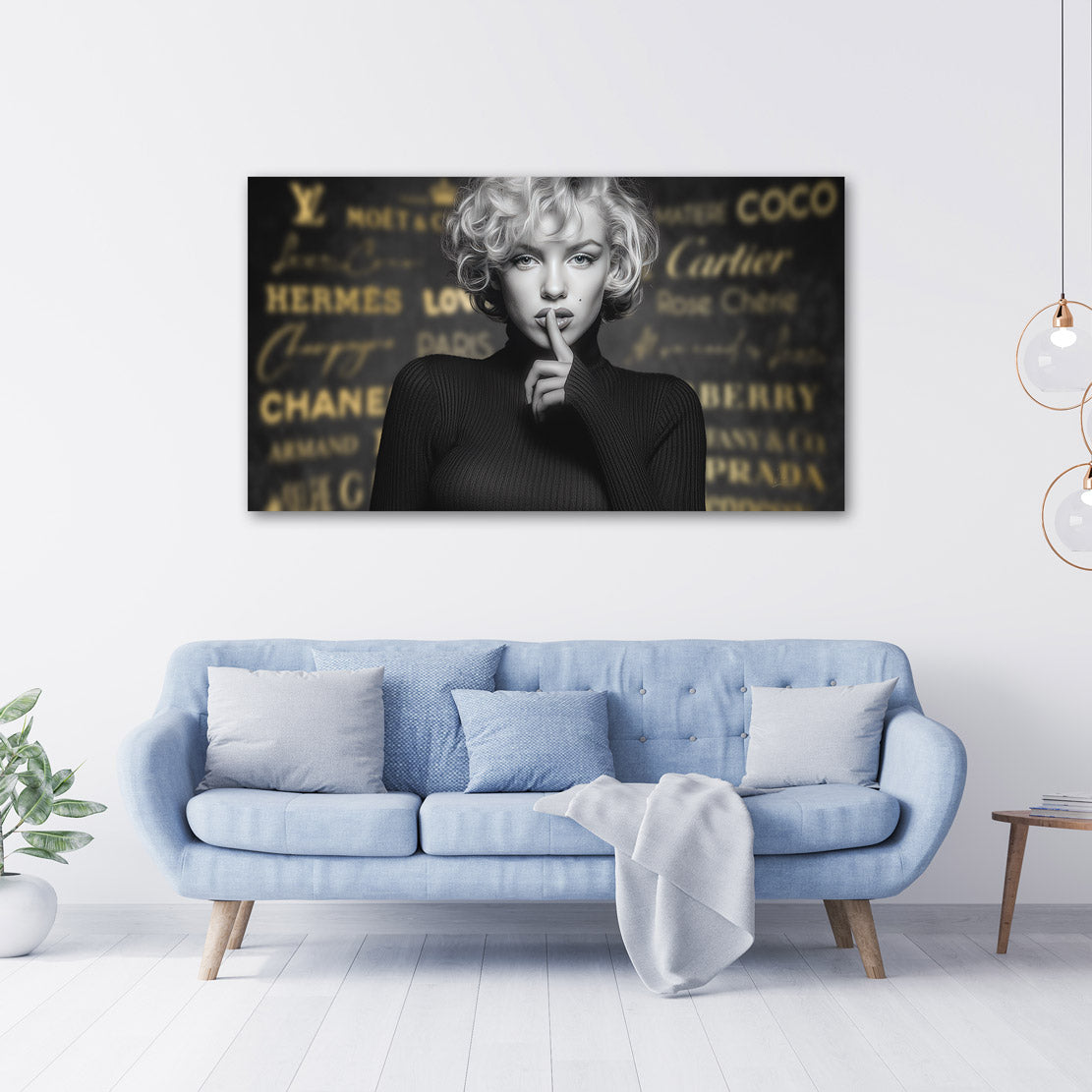 Monroe Luxe Noir Wandbild